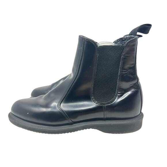 Dr. Martens Flora Chelsea Boots Pull-On Leather Polished Black‎ Size US 9 - Picture 11 of 13